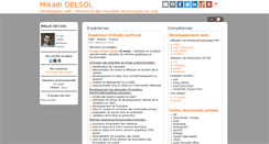 Desktop Screenshot of cv.mikael-delsol.fr