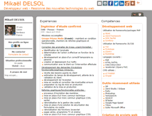 Tablet Screenshot of cv.mikael-delsol.fr